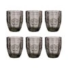 6x Gläser 250ml VICTORIAN In Grau -Einrichtungsgeschäft butlers 6x glaser 250ml victorian in grau