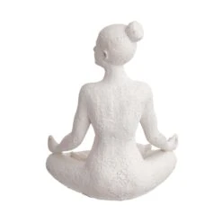 Deko Statue Höhe 24cm LOTUS In Weiß 16 Deko Statue Höhe 24cm LOTUS In Weiß -Einrichtungsgeschäft butlers deko statue hohe 24cm lotus in weiss 6