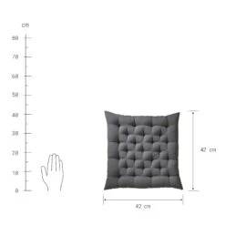 Futonkissen L 42 X B 42cm SOLID In Grau 9 Futonkissen L 42 X B 42cm SOLID In Grau -Einrichtungsgeschäft butlers futonkissen l 42 x b 42cm solid in grau 3