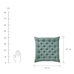 Futonkissen L 42 X B 42cm SOLID In Salbei -Einrichtungsgeschäft butlers futonkissen l 42 x b 42cm solid in salbei 3