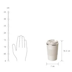 Kaffeebecher 380ml TO GO In Beige 11 Kaffeebecher 380ml TO GO In Beige -Einrichtungsgeschäft butlers kaffeebecher 380ml to go in beige 2