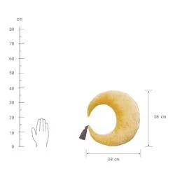 Kissen L 38 X B 38cm LITTLE MOON In Gelb-Anthrazit 7 Kissen L 38 X B 38cm LITTLE MOON In Gelb-Anthrazit -Einrichtungsgeschäft butlers kissen l 38 x b 38cm little moon in gelb anthrazit 2