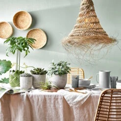 Lampenschirm Höhe 40cm BOMAS In Natur -Einrichtungsgeschäft butlers lampenschirm hohe 40cm bomas in natur 7