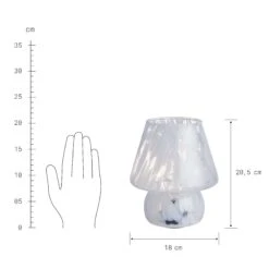 LED Leuchte Höhe 21cm MISS MARBLE In Hellblau -Einrichtungsgeschäft butlers led leuchte hohe 21cm miss marble in hellblau 4