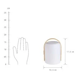 LED Leuchte Mit Bluetooth® Und Farbwechsel SOUND LOUNGE In Weiß-Hellbraun -Einrichtungsgeschäft butlers led leuchte mit bluetooth r und farbwechsel sound lounge in weiss hellbraun 3