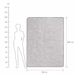 Picknickdecke L 150 X B 200cm WANDERLUST In Taupe-Weiß -Einrichtungsgeschäft butlers picknickdecke l 150 x b 200cm wanderlust in taupe weiss 3