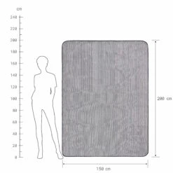 Picknickdecke Streifen L 150 X B 200cm WANDERLUST In Blau-Creme -Einrichtungsgeschäft butlers picknickdecke streifen l 150 x b 200cm wanderlust in blau creme 3