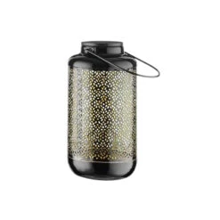 Solar-Laterne H 24cm SOLANA In Schwarz-Gold -Einrichtungsgeschäft butlers solar laterne h 24cm solana in schwarz gold 2