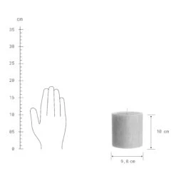 Stumpenkerze Höhe 10cm RUSTIC In Grau -Einrichtungsgeschäft butlers stumpenkerze hohe 10cm rustic in grau 2