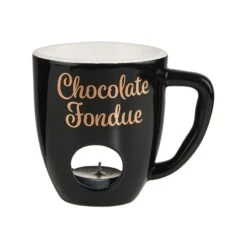 Tasse Mit 2 Gabeln CHOCOLATE FONDUE In Schwarz -Einrichtungsgeschäft butlers tasse mit 2 gabeln chocolate fondue in schwarz 3