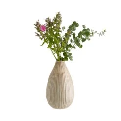 Vase Höhe 25cm SANDY In Creme -Einrichtungsgeschäft butlers vase hohe 25cm sandy in creme 2