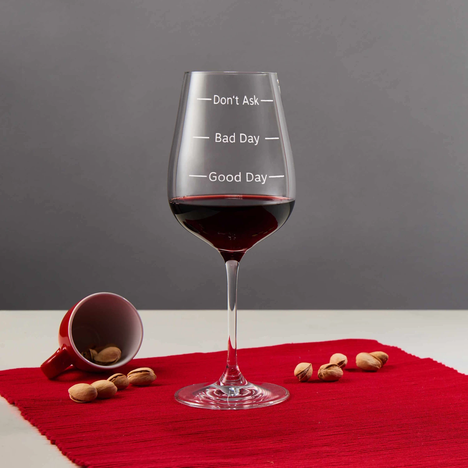 Weinglas 480 Ml DON`T ASK In Transparent 3 Weinglas 480 Ml DON`T ASK In Transparent – Bild 2