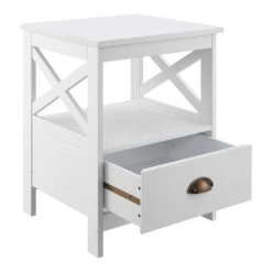 Beistelltisch Larsmo In Weiß (H)54cm (B)40cm (T)35cm -Einrichtungsgeschäft en casa beistelltisch larsmo in weiss h 54cm b 40cm t 35cm 3