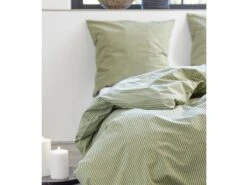 Bettwäsche Classic Stripe 135x200cm In Olive -Einrichtungsgeschäft sodahl bettwasche classic stripe 135x200cm in olive 4