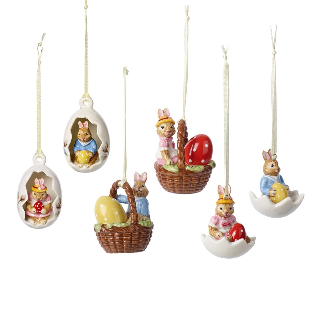Villeroy & Boch Ornamente-Set, 6tlg Bunny Tales In Weiß 3 Villeroy & Boch Ornamente-Set, 6tlg Bunny Tales In Weiß
